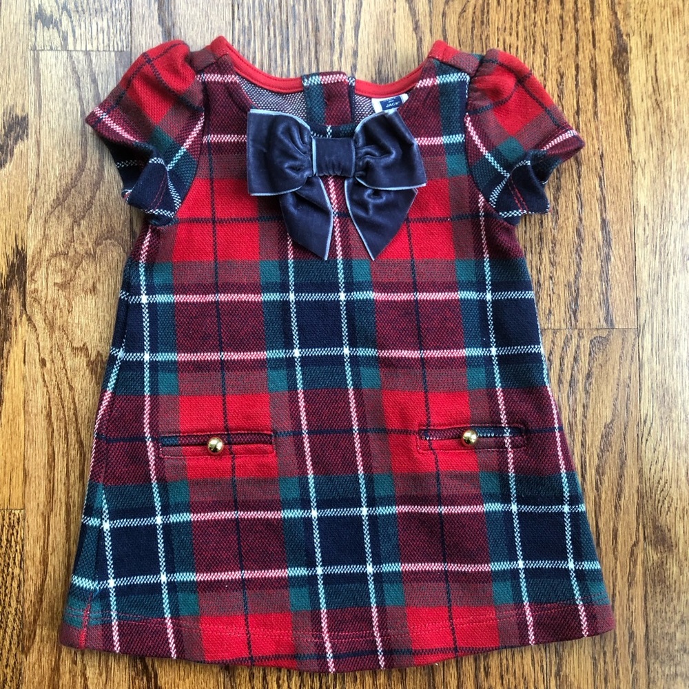 Janie and Jack Plaid Christmas Dress